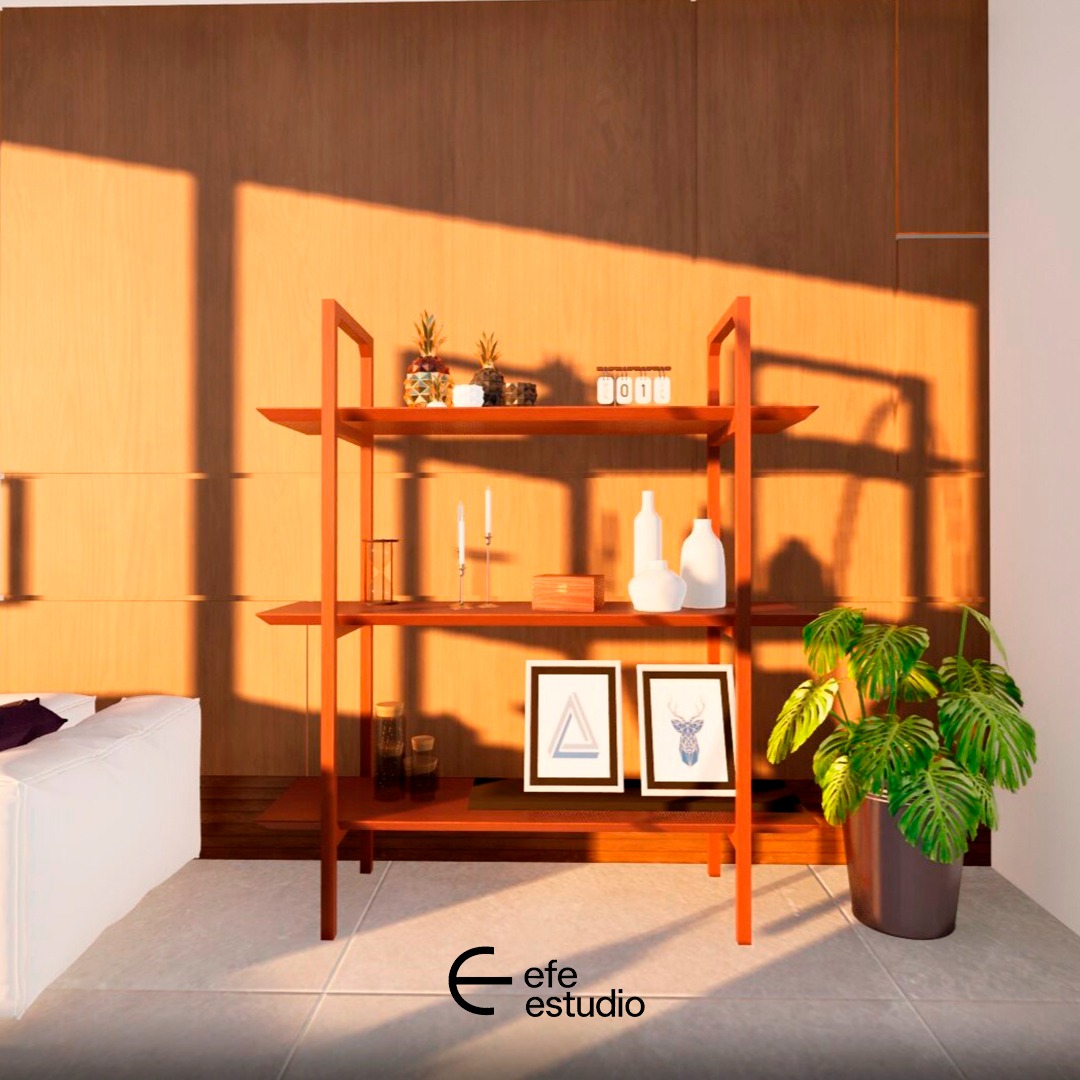 Estantería naranja